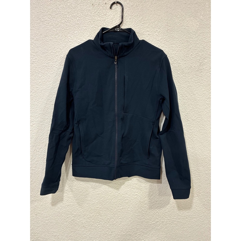 Lululemon Mens Sojourn Jacket Navy Blue Full Zip Track Jacket Size M